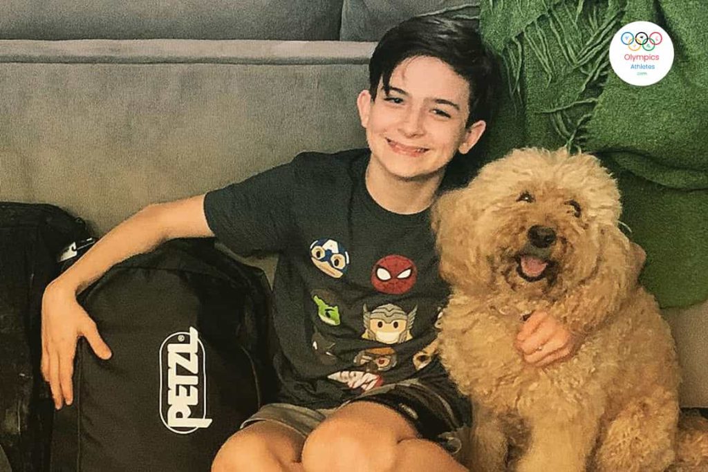 Samuel Watson with his Dog