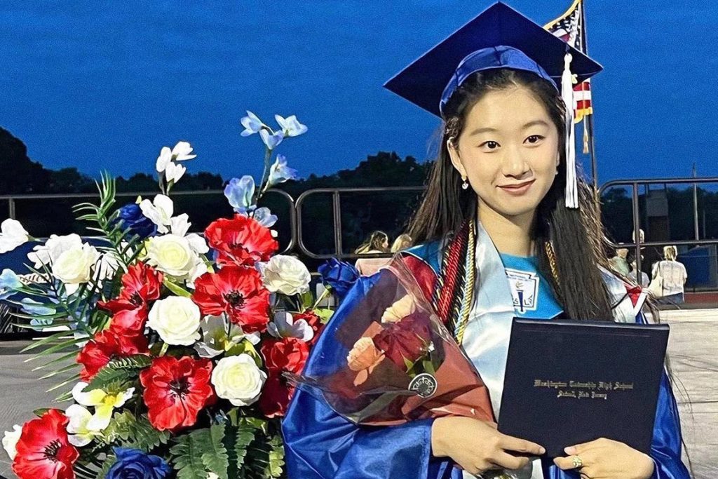 Amy Wang In her Graduation 