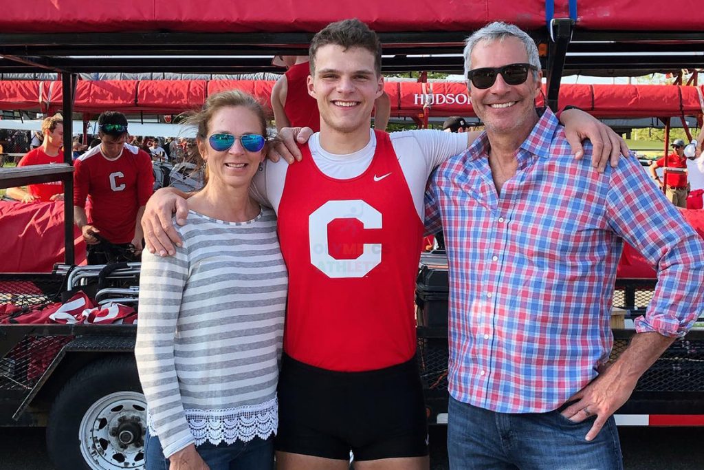 Michael Grady with his Father john and Mother Tracy