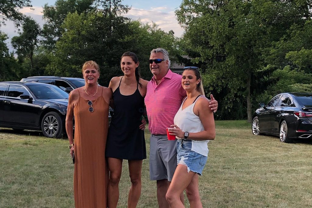 Sophia Vitas with her family members