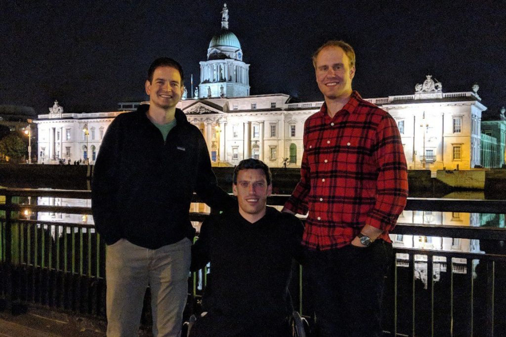 Blake Haxton with his Father and Brother