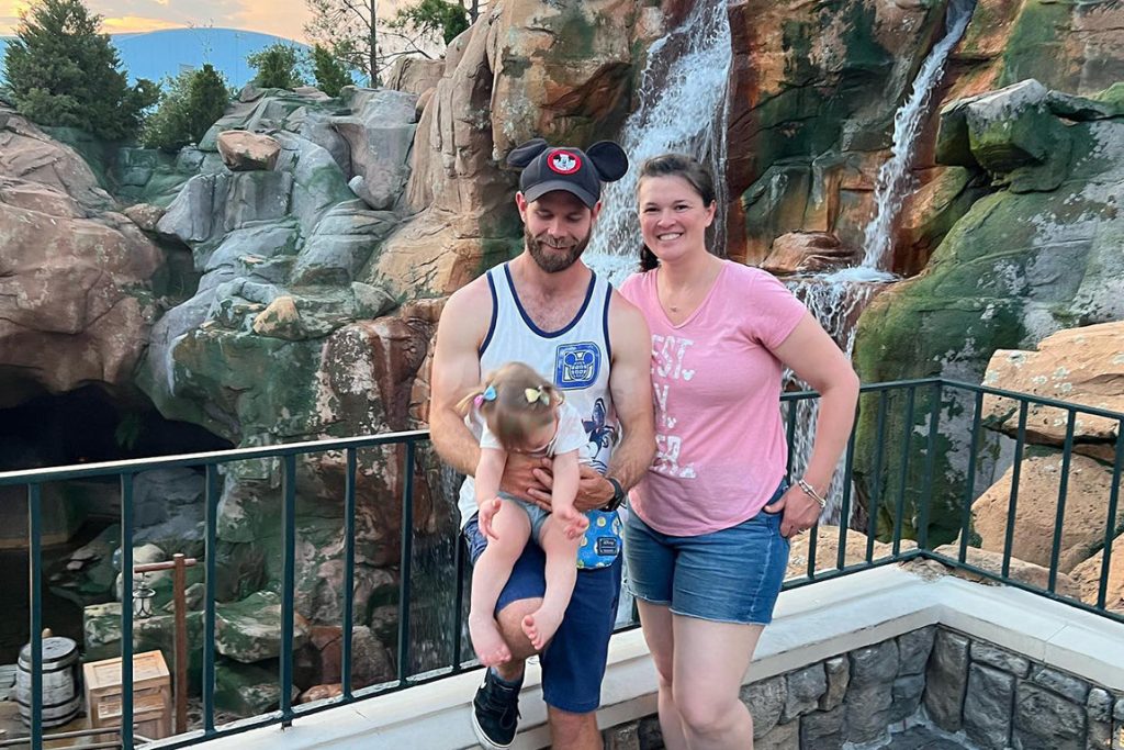 Casey with his Wife Sarah Anderson and Their Daughter