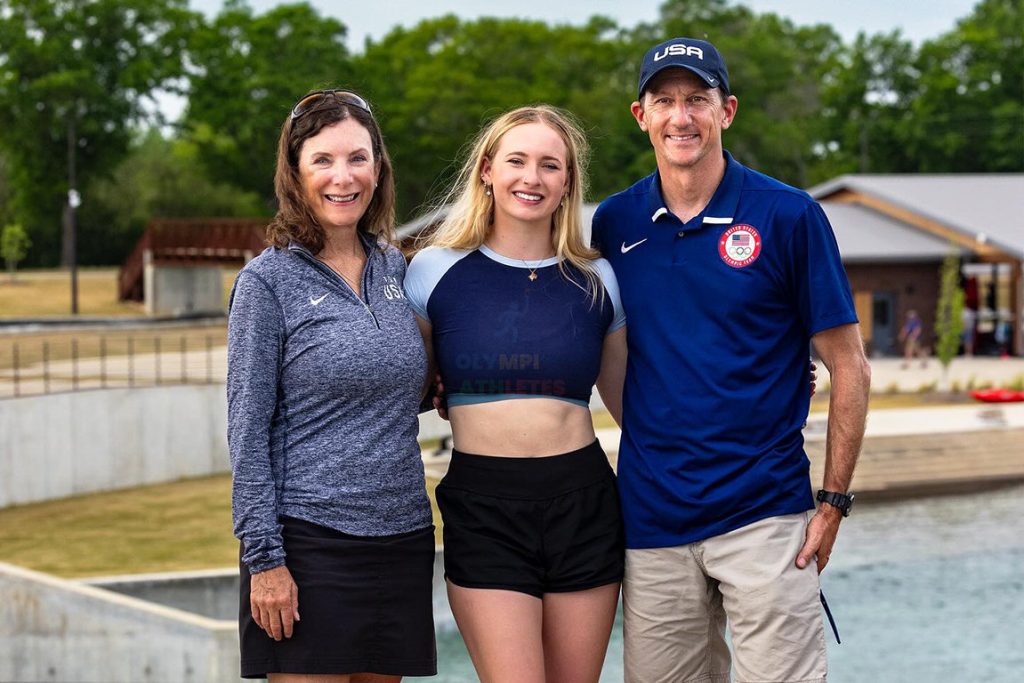 Evy with her Father Jean Folger and Mother Lee Leibfarth